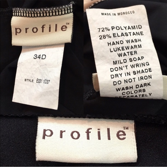 SOLD 34D Small Profile Tankini Underwire Swim Suit - Picture 8 of 8